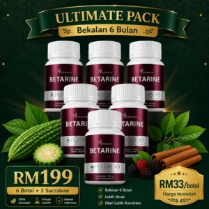 Set 6 Botol Percuma 3 Sucralose